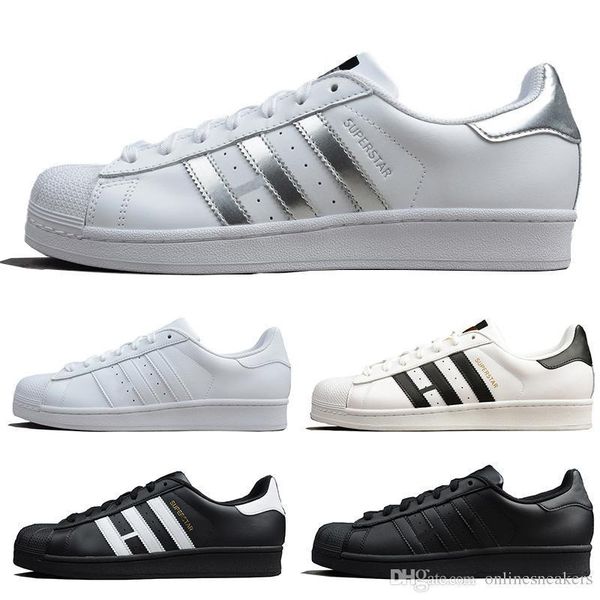 

superstar women men casual shoes white black green silver superstars super star designer trainer sport sneakers