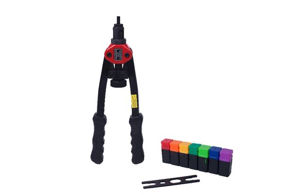 

bt605 m3/m4/ m5 / m6 / m8 m10 m12 manual pull rivet nut gun riveting tools with storage case