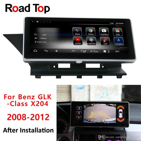 

android 8.1 octa 8-core 4g+64g car radio gps navigation wifi head unit bluetooth screen for mercedes benz glk 2008-2012 glk class