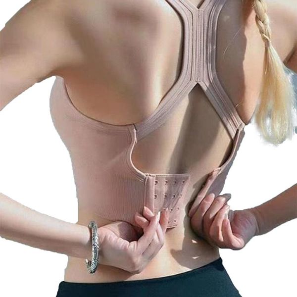 

imcute womens yoga sport bra quick dry running fitness gym bra high elasticity shockproof breathable sweat-absorbing, White;black