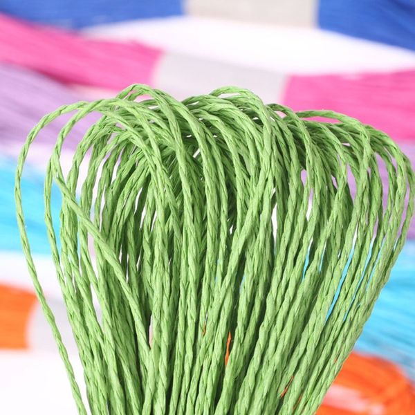 

12rolls/colors 25m/9.8in paper rustic twine thin twisted jute rope handcraft, Black;white