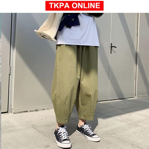 

men harajuku harem pants 2020 summer mens streetwear vintage joggers pants male casual korean fashions black trousers