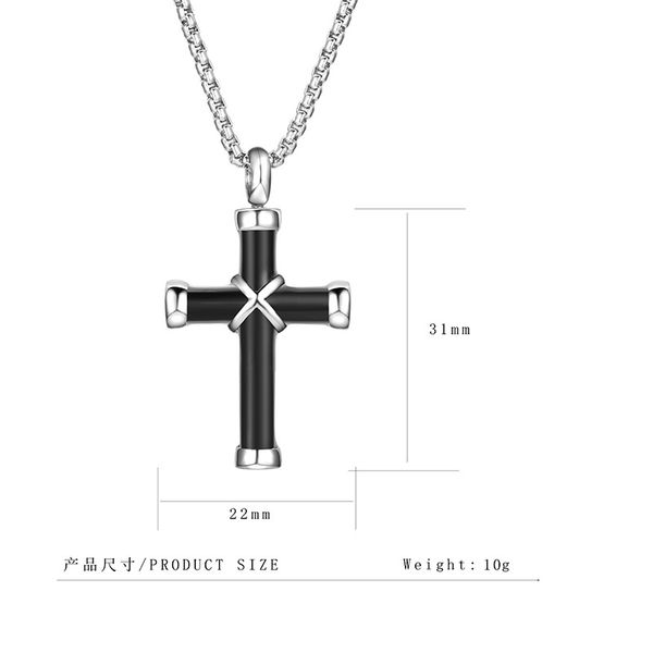 

2020 dz-006 новых горячая продажа нержавеющей стали крест распятие урна в память членов семьи домашних животных остатков волос на заказ подв, Silver