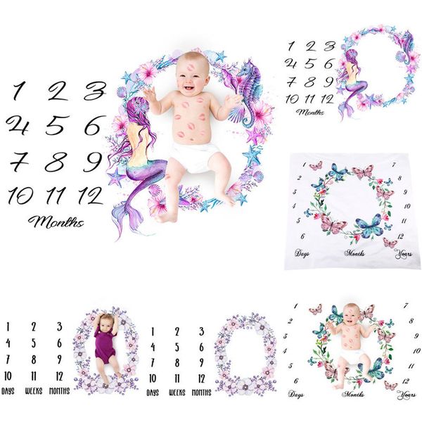 

home textile baby blanket girls boy blanket sheets milestone for birthday pgraphy p props shoot decor accessories