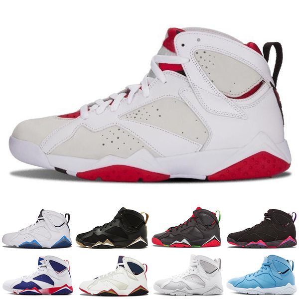 

7 7s patta bordeaux hare ray allen tinker alternate olympic men basketball shoes french blue barcelona nights sneaker