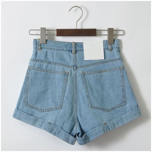 

short femme women shorts high waist denim shorts for vintage brand shorts jeans women solid feminino slim hip plus size c3627, White;black