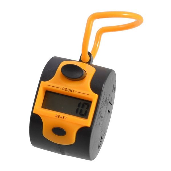 

orange black plastic 5 number golf digital hand tally counter