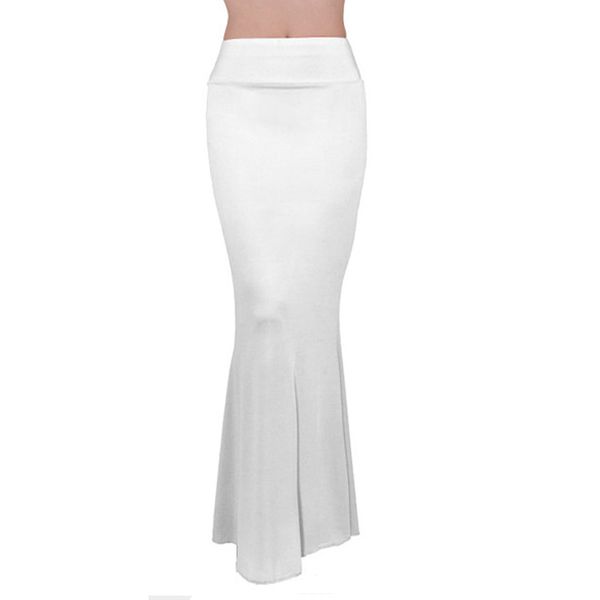 

women bodycon skirts candy color slim fit high waist pencil midi female long casual skirt cgu 88, Black