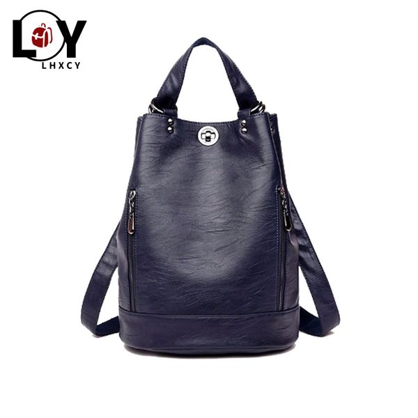 

new women backpackpu leather back pack scasual fashion travel schoolgirl multifunction high capacity shoulder bag