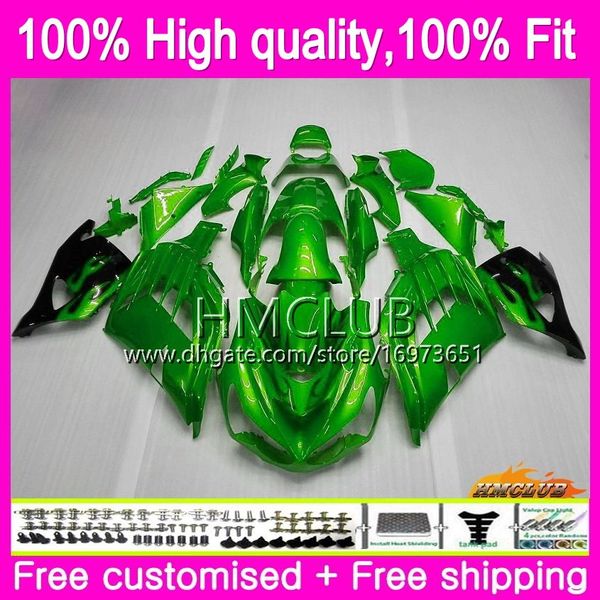 

injection for kawasaki zx 14r zzr 1400 zzr1400 73hm.29 gloss green zx-14r 2012 2013 2014 2015 2016 2017 zx14r 12 13 14 15 16 17 oem fairing