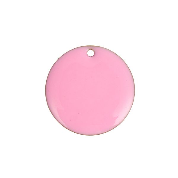 

doreenbeads copper enamelled sequins charms pendant round unplated enamel multicolor jewelry accessories 20mm 68 beautiful necklaces pendant, Silver