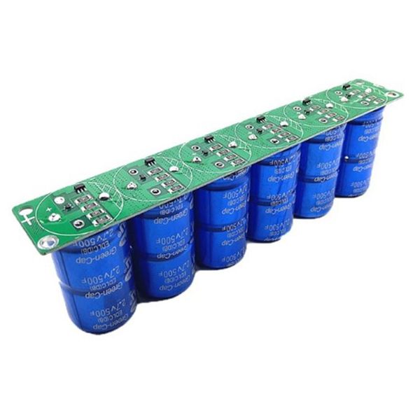 

farad capacitor 2.7v 500f 6 pcs/1 set super capacitance with protection board automotive capacitors