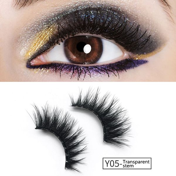 

new natural false eyelashes fake lashes long makeup 3d mink lashes extension eyelash mink hair eyelashes 3d three-dimensional multilayer