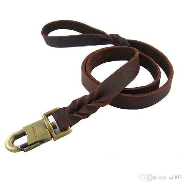 

widen braided leather leash walking training leads sturdy removable anti wear leashes dog chain popular pet supplies 40xw3 jj