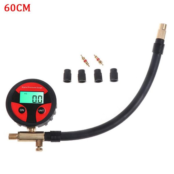 

motorbike durable tool accurate 0-200psi measuring manometer lcd digital car truck tire pressure gauge tester air tube meter