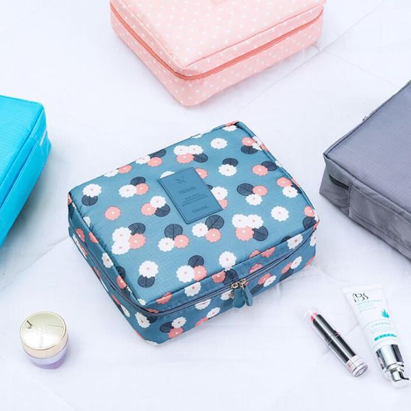 

zipper makeup bag cosmetic bag women waterproof portable travel wash multifunction organizer for toiletry kit