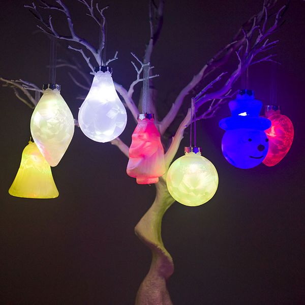 

7pcs christmas pvc lampion pretty christmas tree ornaments holiday decoration 2020 new