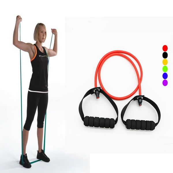 

rubber latex fitness resistance yoga band exerciese tube rope workout fitness equipment elastic exercise band pilates