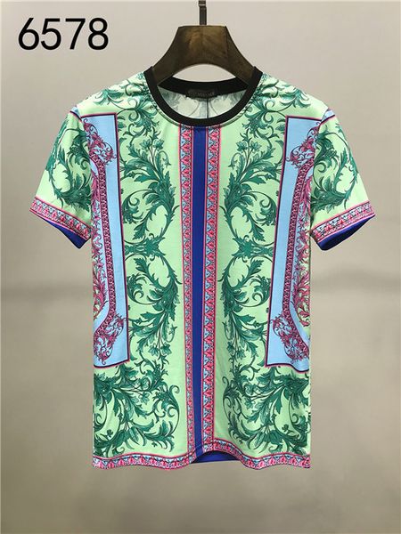 

019 men's t-shirt fashion medusa t-shirt summer short sleeve leisure rock renaissance men's designer t-shirt m-3xl4