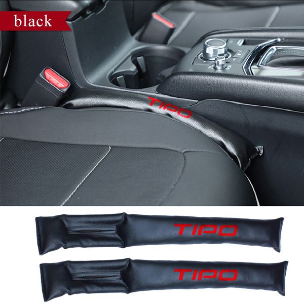 

pu leather car seat gap pad fillers spacer filler slot plug for tipo car-styling 2pcs seat gap covers