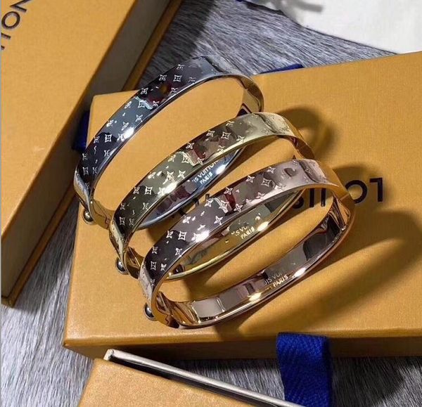 

Монограмма стали любовь Браслеты Браслеты для мужчин дизайнер полный браслет pulei