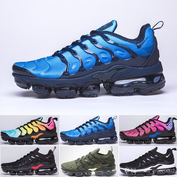 

2019 bumblebee tn plus men running shoes triple black white sunset p blue women shoes designer shoes sport sneakers trainers 36-45 k582