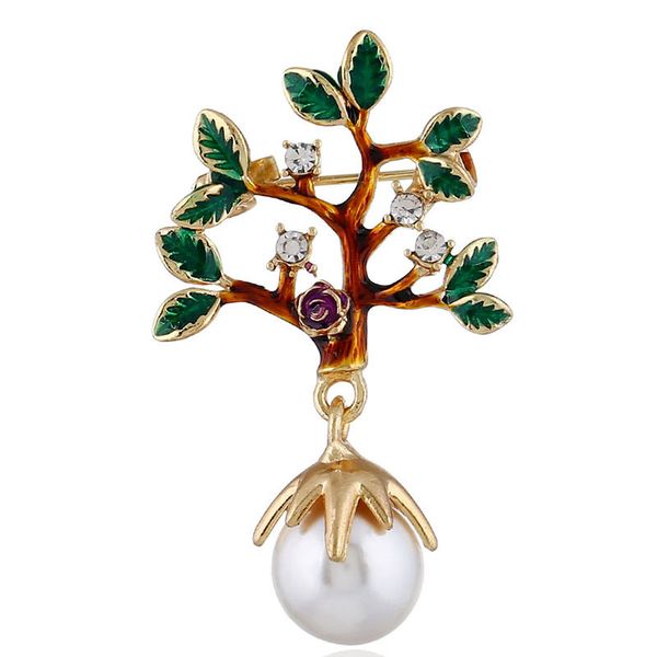 

источник производитель европейские и американские моды pearl одежда изначальной личность small tree брошь high-end капельного pin взрыва мод, Gray