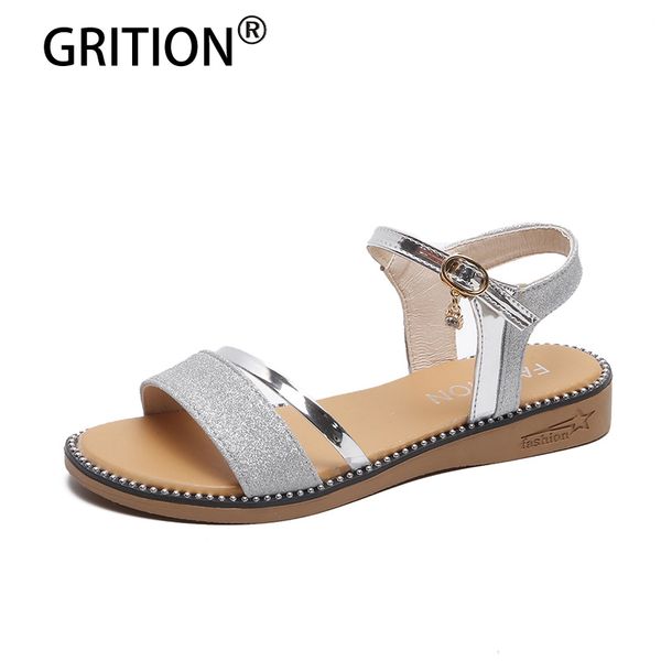 

grition women outdoor sandals outdoor summer flat beach shoes breathable lightweight walking hiking sandals fashion women shoes