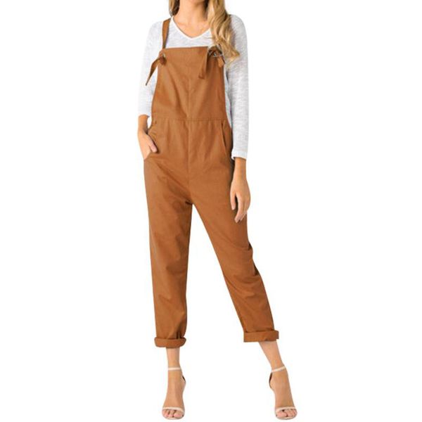 

8 colors women jumpsuits 2020 overalls with pockets casual playsuits elegant ladies jumpsuit overall pants square neck rompers, Black;white