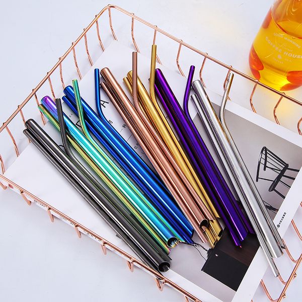 

eco gold straws reusable straws colored 304 stainless steel straws for 20 oz tumbler drinking tools ing