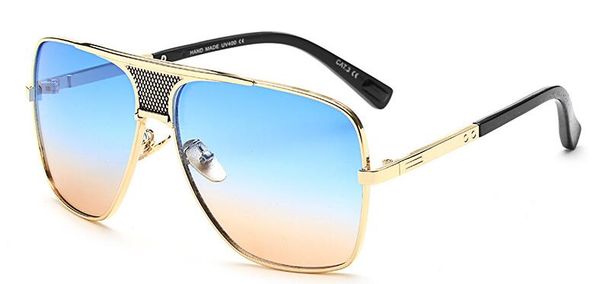 

luxury-european and american fashion new sunglasses outdoor fashion vintage classic men's sunglasses, Black