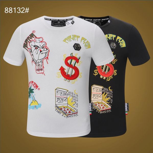 

2020 trendy summer fashion designers men's shirt t-shirt letter embroidery t-shirt men's brand short sleeve t-shirt blouse-011, White