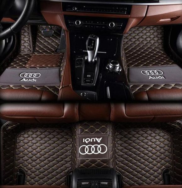 2019 Suitable For Audi A4 2010 2014 Stitching Car Mat Anti Slip Pu Interior Waterproof Leather Floor Mat Environmentally Friendly Non Toxic Mat From