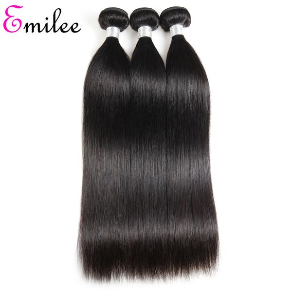 Emilee Factory Price Wholesale 100 Human Hair Weave Silk Straight