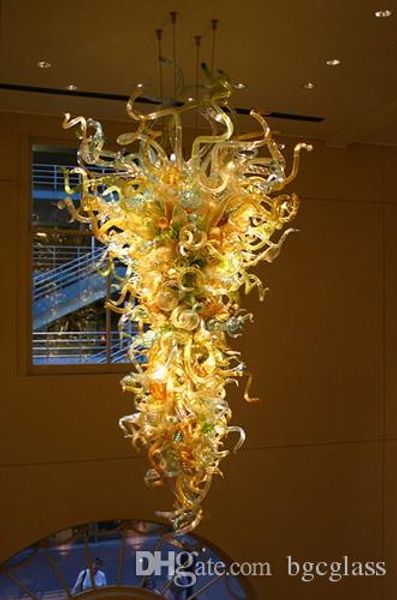 

new arrival valentines hand blown glass chihuly chandeliers bright colorful multi color big party christmas lights