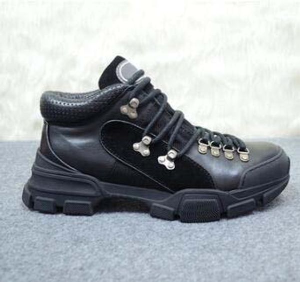 

flashtrek high-sneakers mens ankle booties womens chunky designer shoes hiking climbing boot anti skid martin boots sneaker size35-45 w6, Black