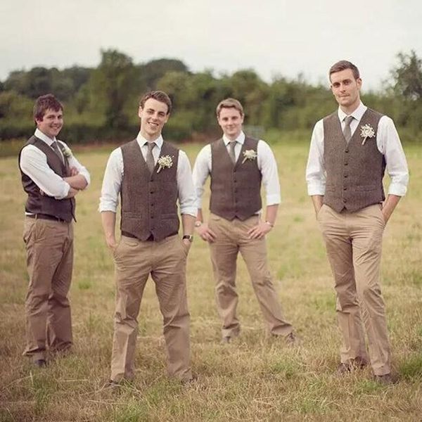 

suit vest men jacket sleeveless vintage tweed fashion spring autumn plus size waistcoat boutique slim fit leisure gentleman, Black;white