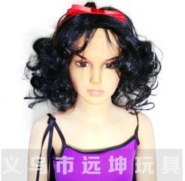 Foreign Trade European And American Costplay Wig Snow White Black