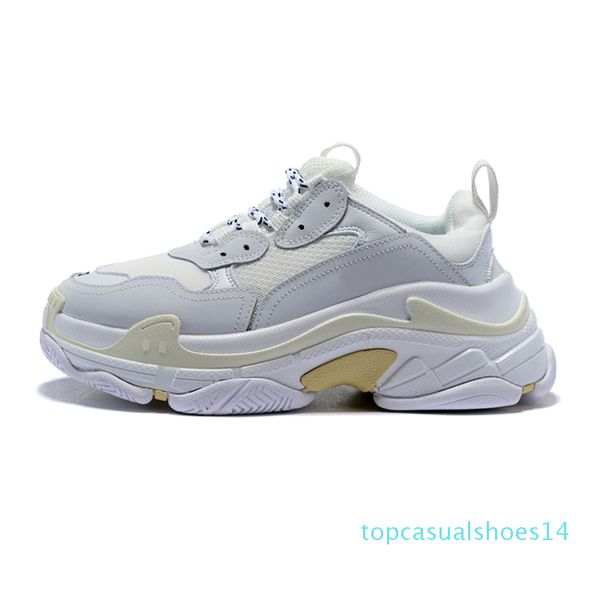 

2020 triple s fashion luxury designer shoes for men women bred black white green mens trainer platform sports sneakers size 36-45 t14