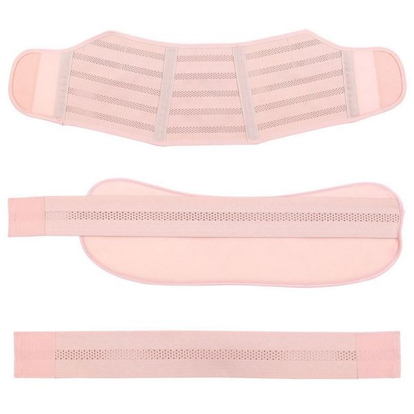 

cysincos maternity support belt pregnant postpartum corset belly bands support prenatal care athletic bandage pregnancy belt, White