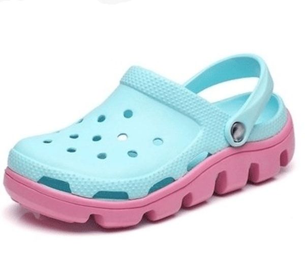 

sandal designer catwtber slippers clogs beach walking sandals women sandalias hole flats shoes mules garden fashion sandale zapatos 35-40, Black