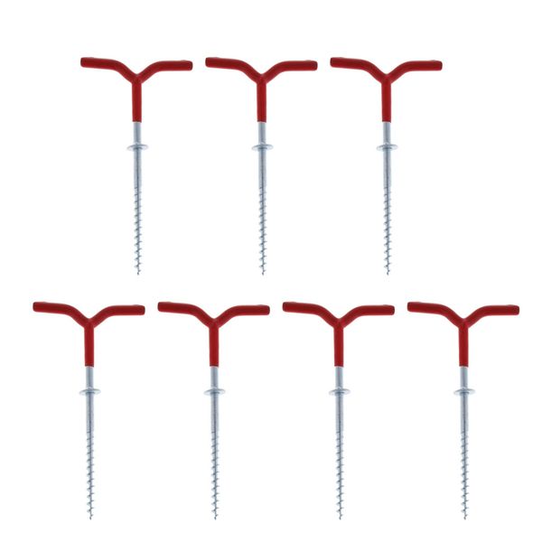 

7pcs ice fishing tent nails ice cones winter fishing tent holder rest