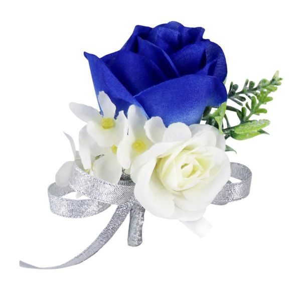 

handmade flower bouquet, artificial rose flower brooch, bridal accessories