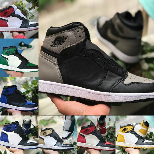 

2020 новый высокий mens 1 баскетбол обувь retroes игры banned shadow black toe разводят красный синий белый og обувь женская cheap 1s retroe