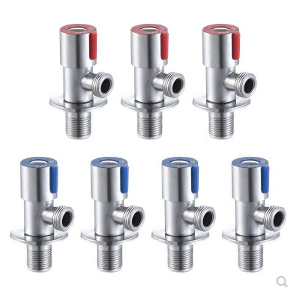 

304 stainless steel and cold triangle valve 4 points thick explosion-proof water heater special toilet inlet valve water svalve