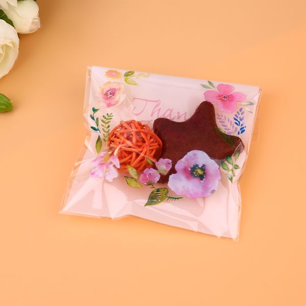 

biscuit cookie baking bags floral plastic bag wedding/party craft packing bag
