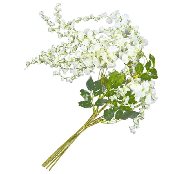 

artificial silk wisteria vine ratta silk hanging flower wedding decor,6 pieces