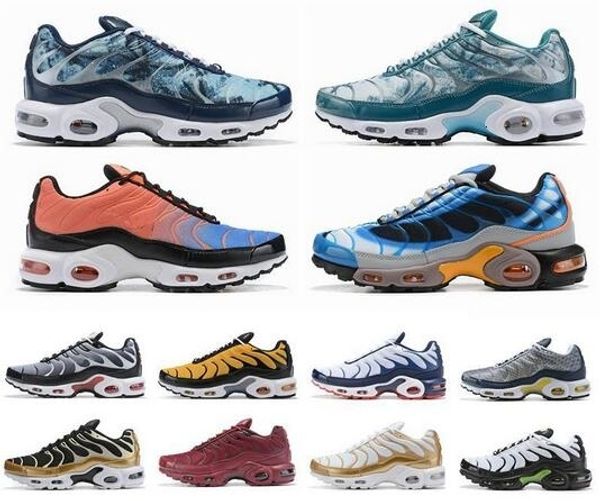 

2019 new designer tn plus se pack mens running shoes sports run trainers fashion black white sports sneakers