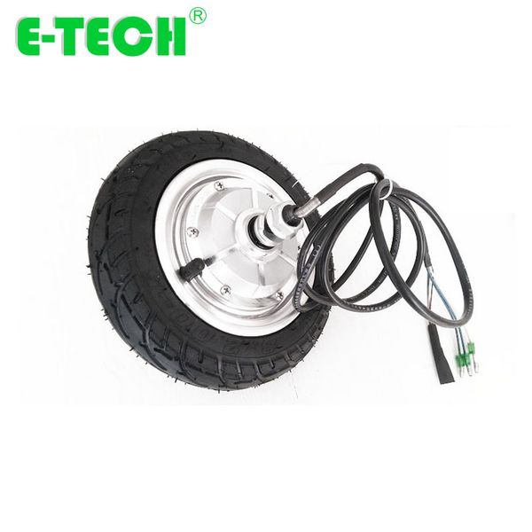 

8 inch 36v 400w dc brushless electric hub motor with inflatable tire