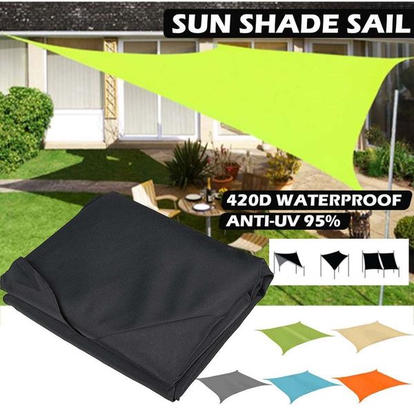 

420d waterproof rectangle awning shade sail sun outdoor sun shelter shade sail garden patio pool camping picnic tent